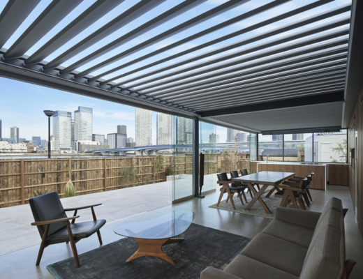 BoxPop Outdoor Shading for Seating Area | Slat Awnings