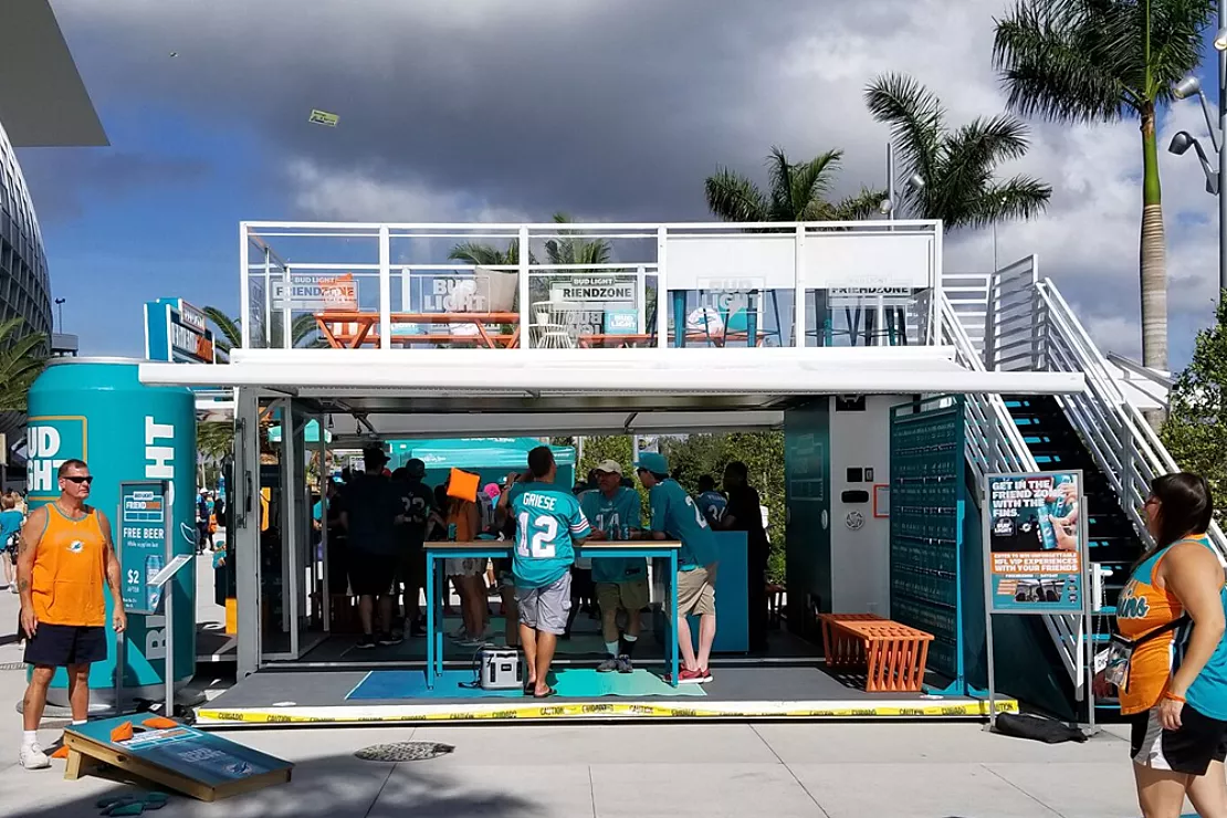Bud Light Modified shipping container