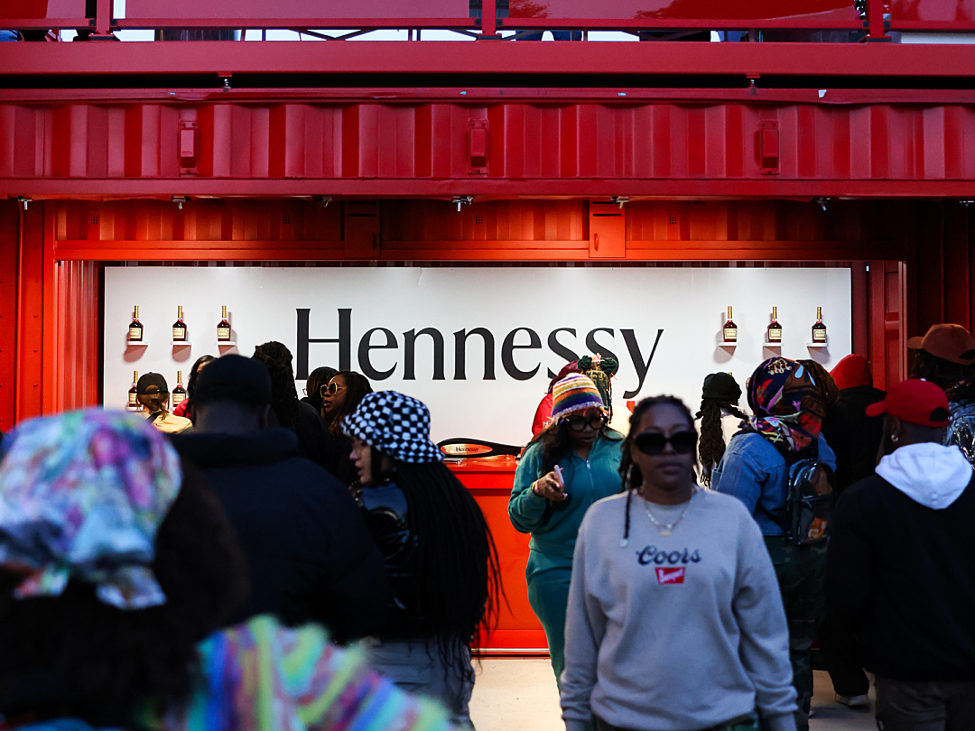 Branded Event Space | Custom Shipping Container Hennessy Bar