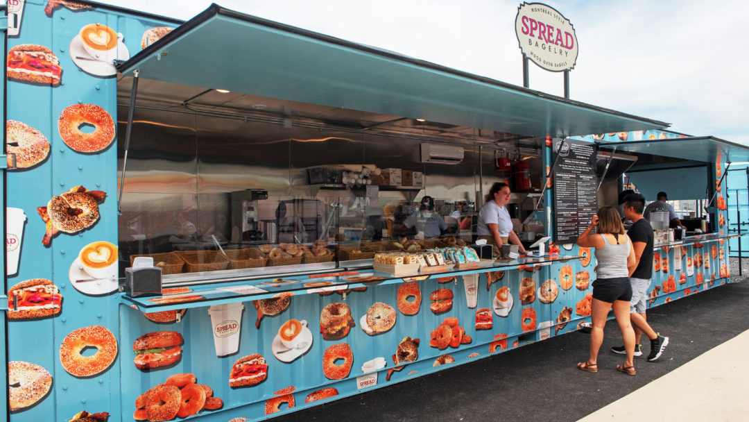 BoxPop® custom shipping container renovated to sell baked goods