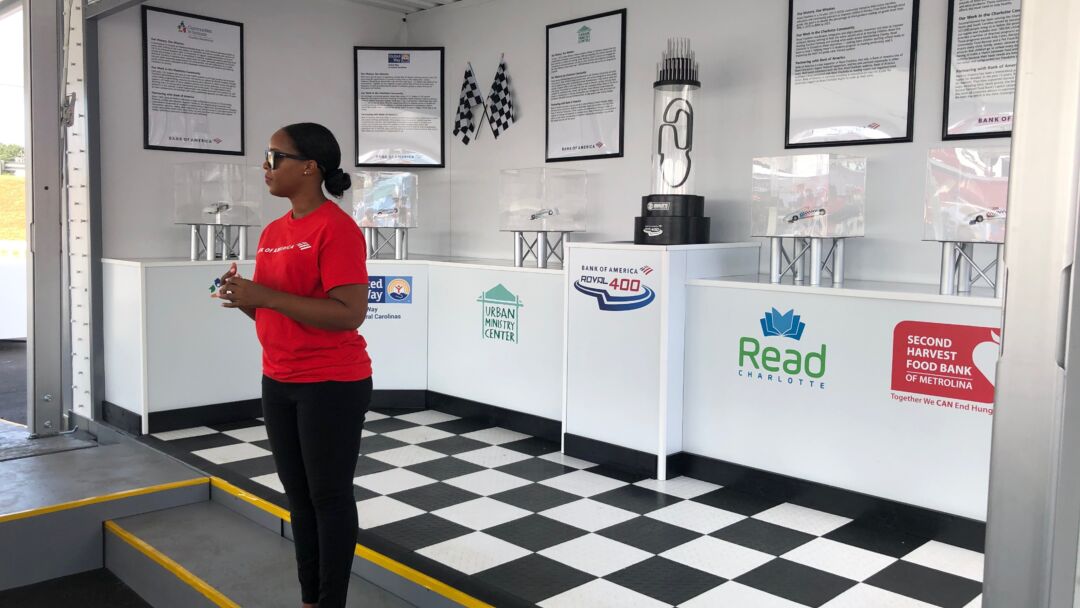 Inside the of the Octagon Roval 400 BoxPop® activation