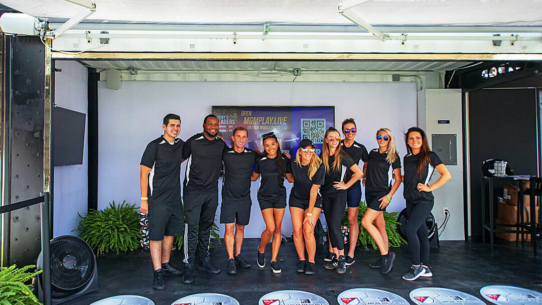 Workers in MLS All Star Game BoxPop®