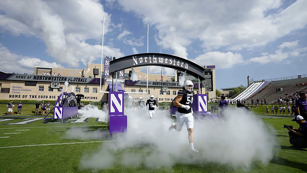 Northwestern Football Team Entrance