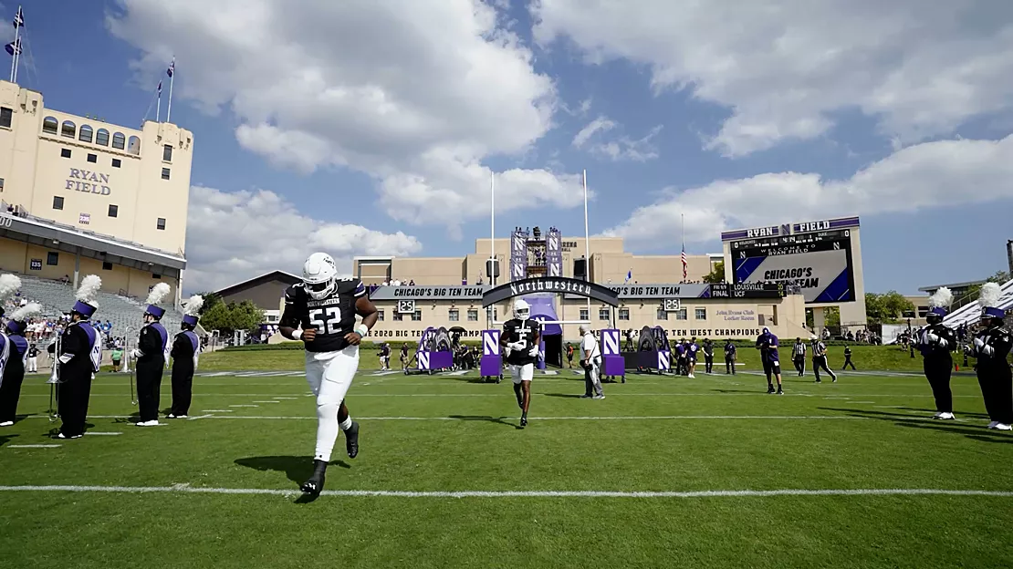 Northwestern Football Team Entrance