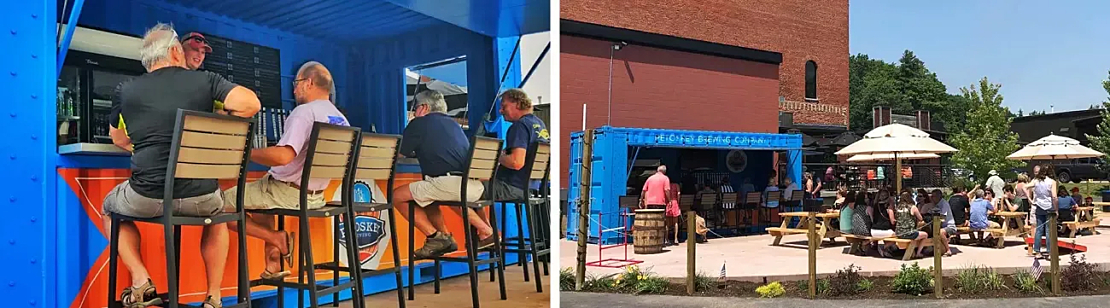 Boxpop Outdoor Bar at Petoskey Brewing Company