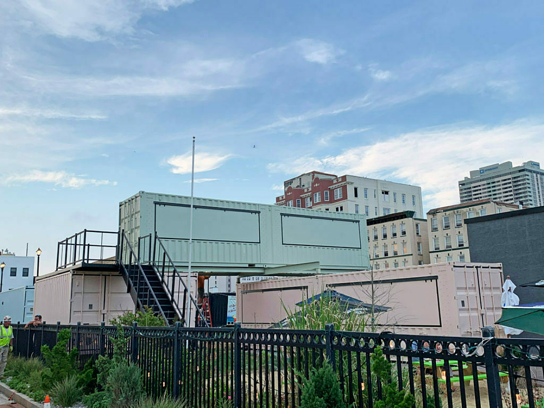 boxpop shipping container outside