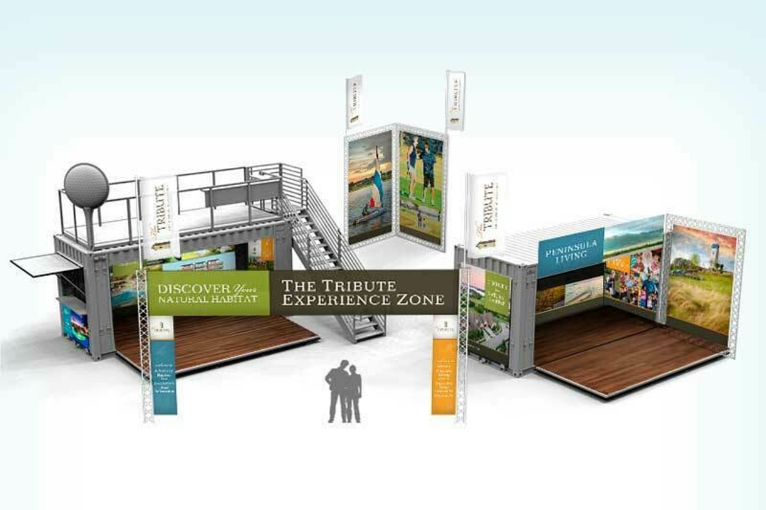 Rendering of the Tribute Experience Zone by BoxPop®