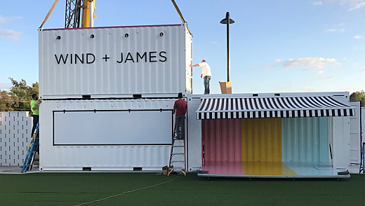 BoxPop® Custom Shipping Container Bar for Revelry Yards