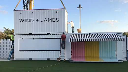 Wind and James event center BoxPop®