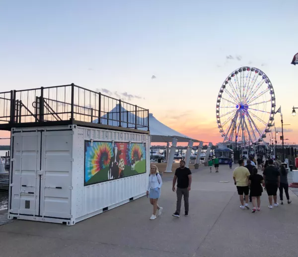 Shipping Container for Town Fair | Mobile Food Stand