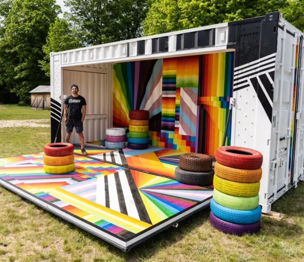 Outside of the Up North Pride Catharsis Box Pop